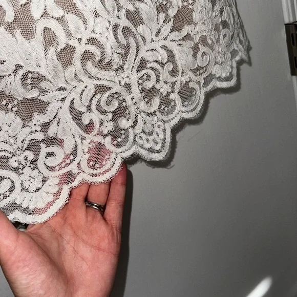 Stone Cold Fox Strapless White Lace Dress - Picture 8 of 13